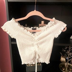 Crop Top Off Shoulder